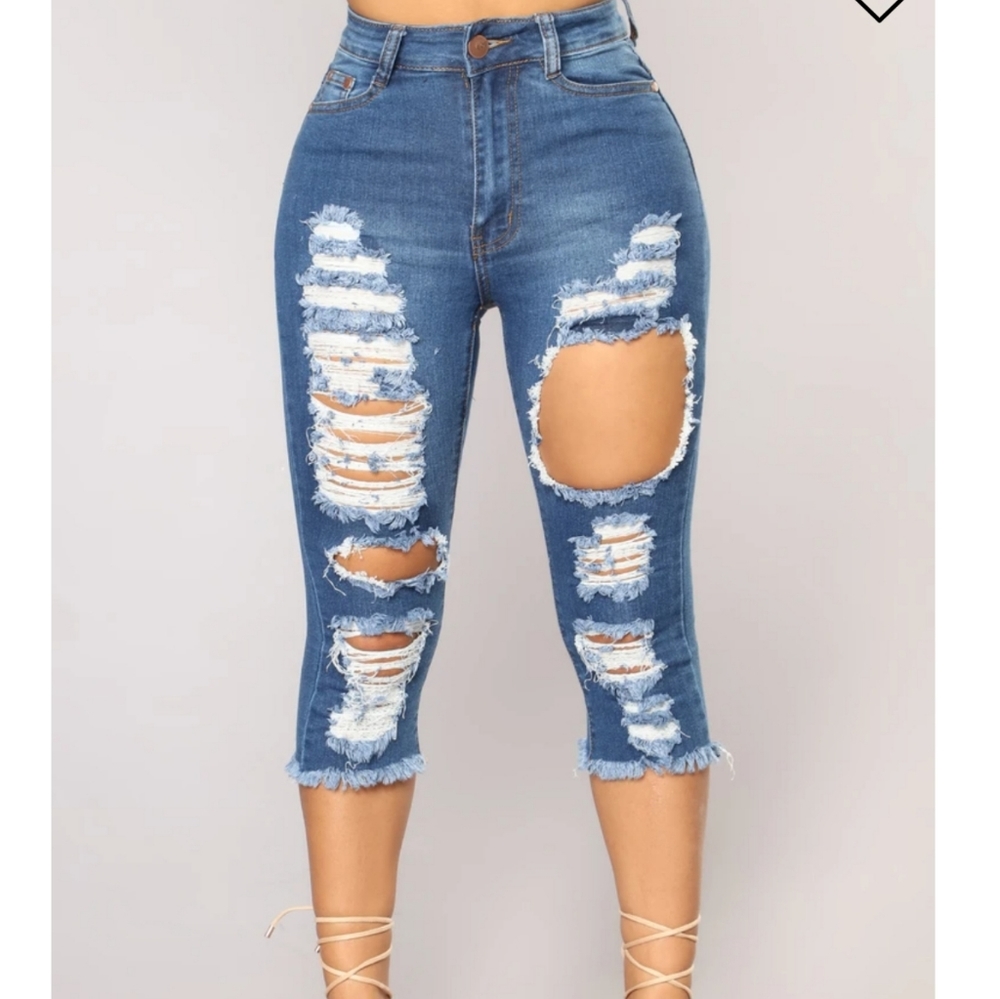 Jean long shorts
